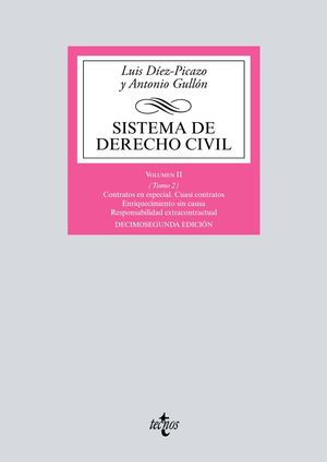 SISTEMA DE DERECHO CIVIL VOL. II - TOMO 2 (12 EDICION 2018)
