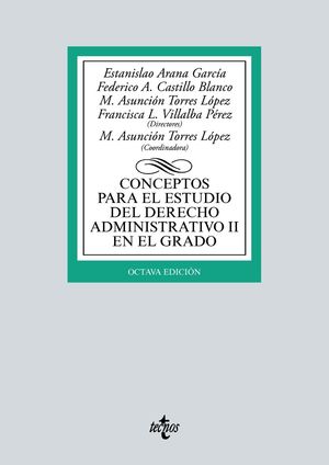 CONCEPTOS PARA EL ESTUDIO DEL DERECHO ADMINISTRATIVO II EN EL GRADO (8 EDICION 2021)