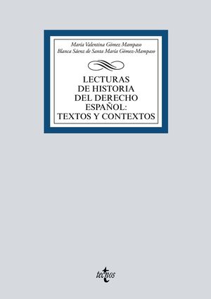 LECTURAS DE HISTORIA DEL DERECHO ESPAÑOL