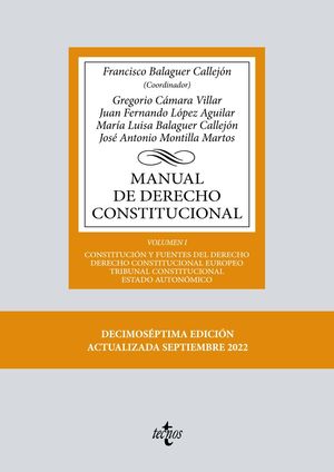 MANUAL DE DERECHO CONSTITUCIONAL (17 EDICION 2022)