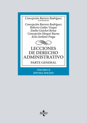 LECCIONES DE DERECHO ADMINISTRATIVO. PARTE GENERAL. VOLUMEN II