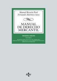 MANUAL DE DERECHO MERCANTIL. VOLUMEN I