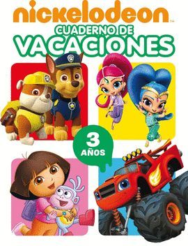 CUADERNO DE VACACIONES NICKELODEON - 3 AÑOS