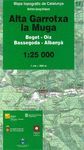 ALTA GARROTXA - LA MUGA, MAPA TOPOGRÀFIC DE CATALUNYA
