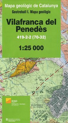 VILAFRANCA DEL PENEDÈS 419-2-2 (70-32) 1:25.000