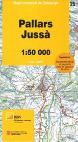 PALLARS JUSSÀ -  MAPA COMARCAL DE CATALUNYA Nº 25