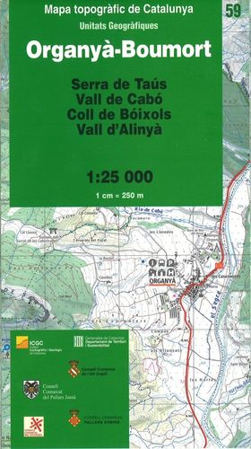 ORGANYÀ-BOUMORT – 59 (SERRA DE TAÚS, VALL DE CABÓ, COLL DE BÓIXOLS, VALL D’ALINYÀ)