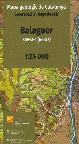 BALAGUER 359-2-1 (64-27) MAPA GEOLÒGIC DE CATALUNYA. GEOTREBALL IV. MAPA DE SÒLS