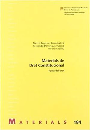 MATERIALS DE DRET CONSTITUCIONAL