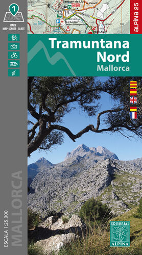 TRAMUNTANA NORD MALLORCA (CARPETA AMB 1 MAPA 1:25.000)