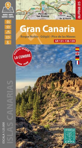 GRAN CANARIA -GR 131-138-139- (CARPETA AMB 5 MAPES 1:25.000 + 1 MAPA DE SITUACIÓ)