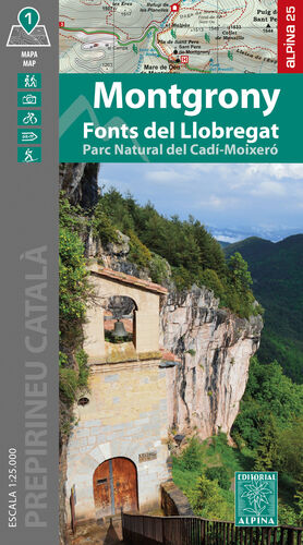 MONTGRONY - FONTS DEL LLOBREGAT (CARPETA AMB 1 MAPA 1:25.000)