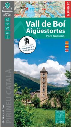 VALL DE BOÍ - AIGÜESTORTES (MAPA 1:25.000 + MAPA ESPECIAL ROMÀNIC + CARPETA)