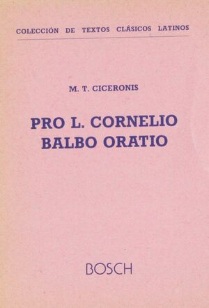 PRO L. CORNELIO BALBO ORATIO