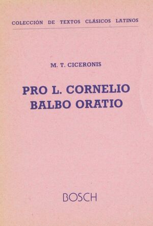 PRO L. CORNELIO BALBO ORATIO