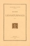 SATURNALS I - LLIBRE 1 (DOBLE TEXT/RÚSTICA)