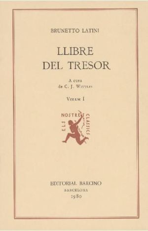 LLIBRE DEL TRESOR I