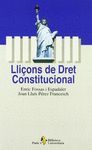 LLIÇONS DE DRET CONSTITUCIONAL (3ª EDICIO)