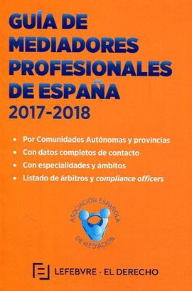 GUÍA DE MEDIADORES PROFESIONALES DE ESPAÑA 2017-2018