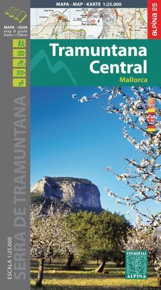 MALLORCA - TRAMUNTANA CENTRAL, MAPA I GUIA EXCURSIONISTA (GUIA A COLOR)