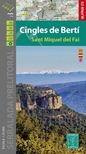 CINGLES DE BERTÍ - SANT MIQUEL DEL FAI, MAPA I GUIA EXCURSIONISTA