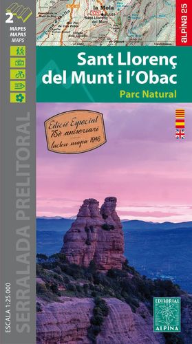 SANT LLORENÇ DEL MUNT I LOBAC, MAPA I GUIA EXCURSIONISTA