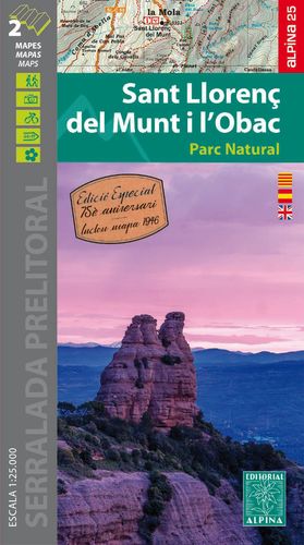 SANT LLORENÇ DEL MUNT I L’OBAC, MAPA I GUIA EXCURSIONISTA