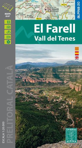 FARELL, EL - VALL DEL TENES, MAPA I GUIA EXCURSIONISTA