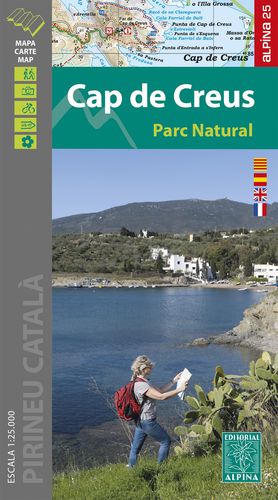 CAP DE CREUS. PARC NATURAL (MAPA 1:25.000 + CARPETA DESPLEGABLE)