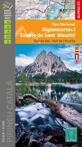 AIGÜESTORTES I ESTANY DE SANT MAURICI - CARPETA AMB DOS MAPES 1:25.000