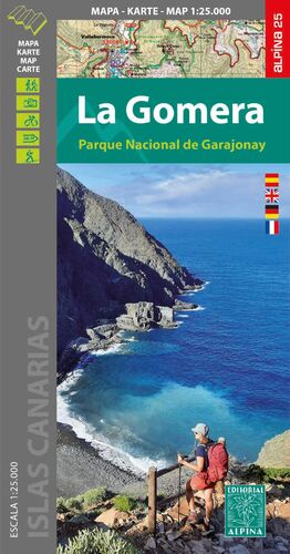 GOMERA, LA. PARQUE NACIONAL DE GARAJONAY (MAPA 1:25.000 + CARPETA DESPLEGABLE)