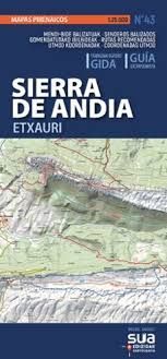 SIERRA DE  ANDIA - ETXAURI - MAPAS PIRENAICOS Nº 43 (1:25.000)