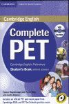 COMPLETE PET STUDENTS BOOKS WITHOUT ANSWERS + CD