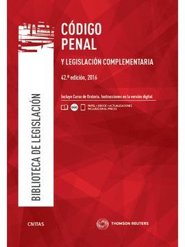 CÓDIGO PENAL Y LEGISLACIÓN COMPLEMENTARIA (42ª EDICIÓN 2016) DÚO
