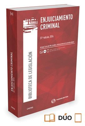ENJUICIAMIENTO CRIMINAL (37ª EDICIÓN 2016) DÚO