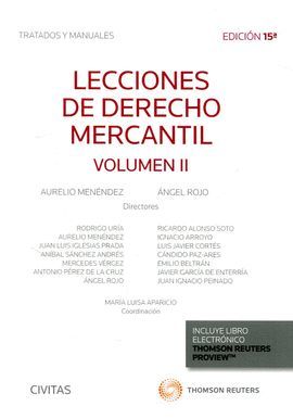 LECCIONES DE DERECHO MERCANTIL VOL. II  ( PAPEL + E-BOOK )