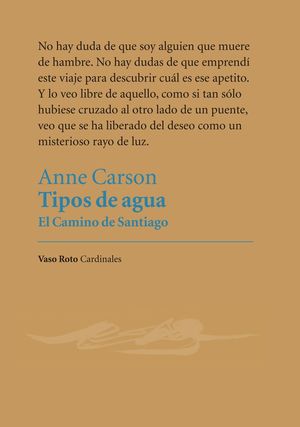 TIPOS DE AGUA - EL CAMINO DE SANTIAGO