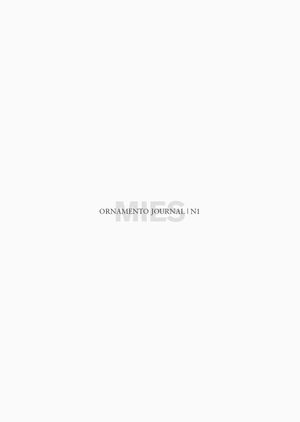 ORNAMENTO JOURNAL #3: MAEKAWA