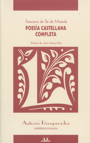 POESÍA CASTELLANA COMPLETA DE FRANCISCO SÁ DE MIRANDA