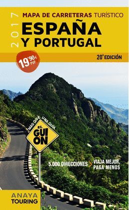 GUIÓN 2017, EL - MAPA DE CARRETERAS ESPAÑA Y PORTUGAL
