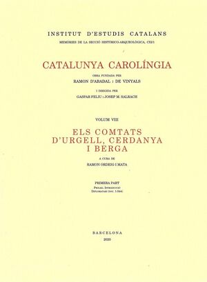 CATALUNYA CAROLINGIA 8 - VOLUM 1