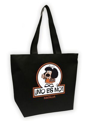 BOLSA MEGA SHOPPER MAFALDA. NO ES NO