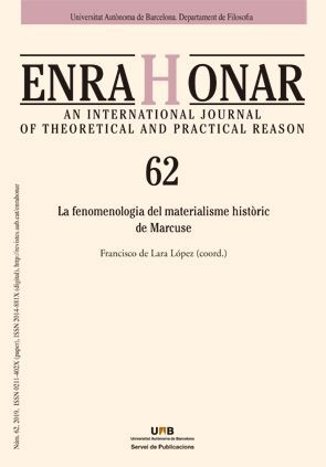 ENRAHONAR 062 - LA FENOMENOLOGIA DEL MATERIALISME HISTÒRIC DE MARCUSE