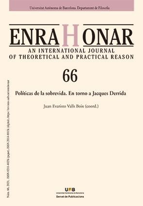 ENRAHONAR 066 - POLÍTICAS DE LA SOBREVIDA. EN TORNO A JACQUES DERRIDA