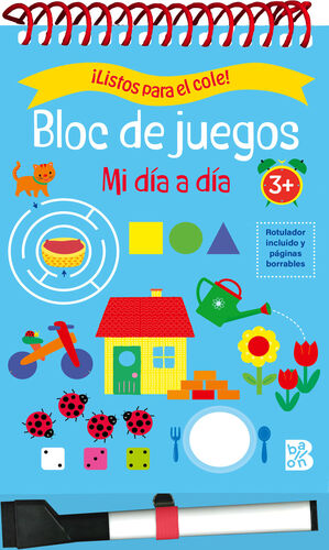 LISTOS PARA EL COLE BLOC DE JUEGOS  MI DIA A DIA +3