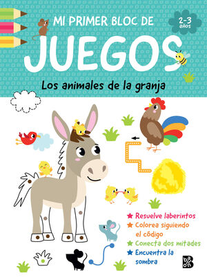PRIMER BLOC JUEGOS ANIMALES GRANJA