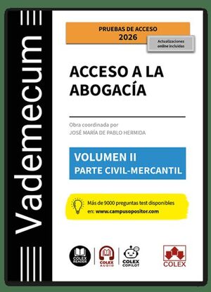 VADEMECUM ACCESO A LA ABOGACÍA VOL. II  PARTE ESPECÍFICA CIVIL-MERCANTIL
