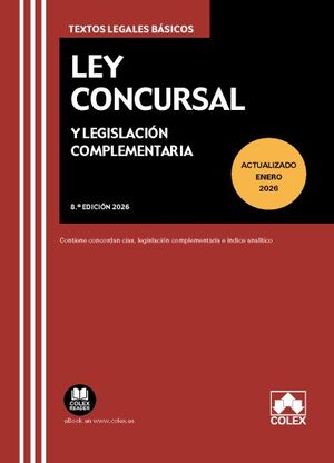 LEY CONCURSAL Y LEGISLACIÓN COMPLEMENTARIA (8.ª EDICIÓN 2026)