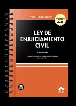LEY DE ENJUICIAMIENTO CIVIL - ENCUADERNACIÓN CON ESPIRAL