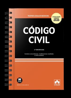CÓDIGO CIVIL - ENCUADERNACIÓN CON ESPIRAL (2.ª EDICIÓN 2026)